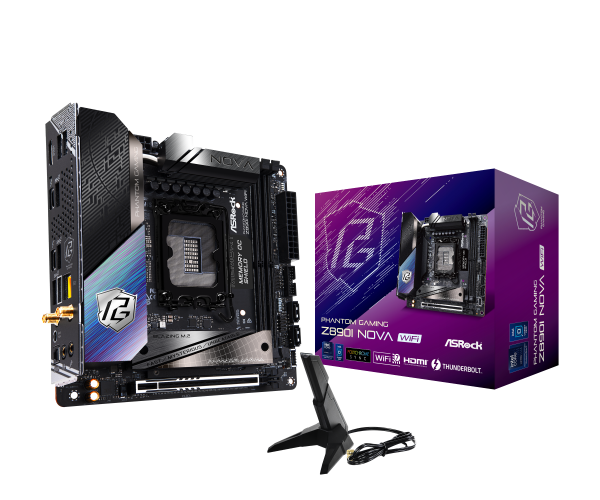 ASRock Z890I NOVA WiFi motherboard, socket LGA 1851, Intel Z890, Mini-ITX, DDR5