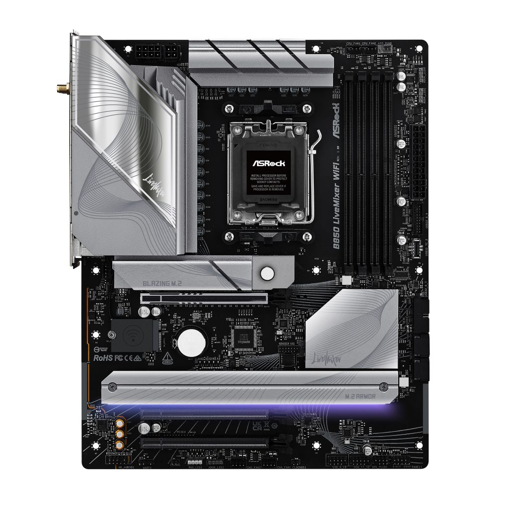 ASROCK B850 LiveMixer WiFi motherboard, socket AM5, AMD B850, ATX, DDR5 : image 5