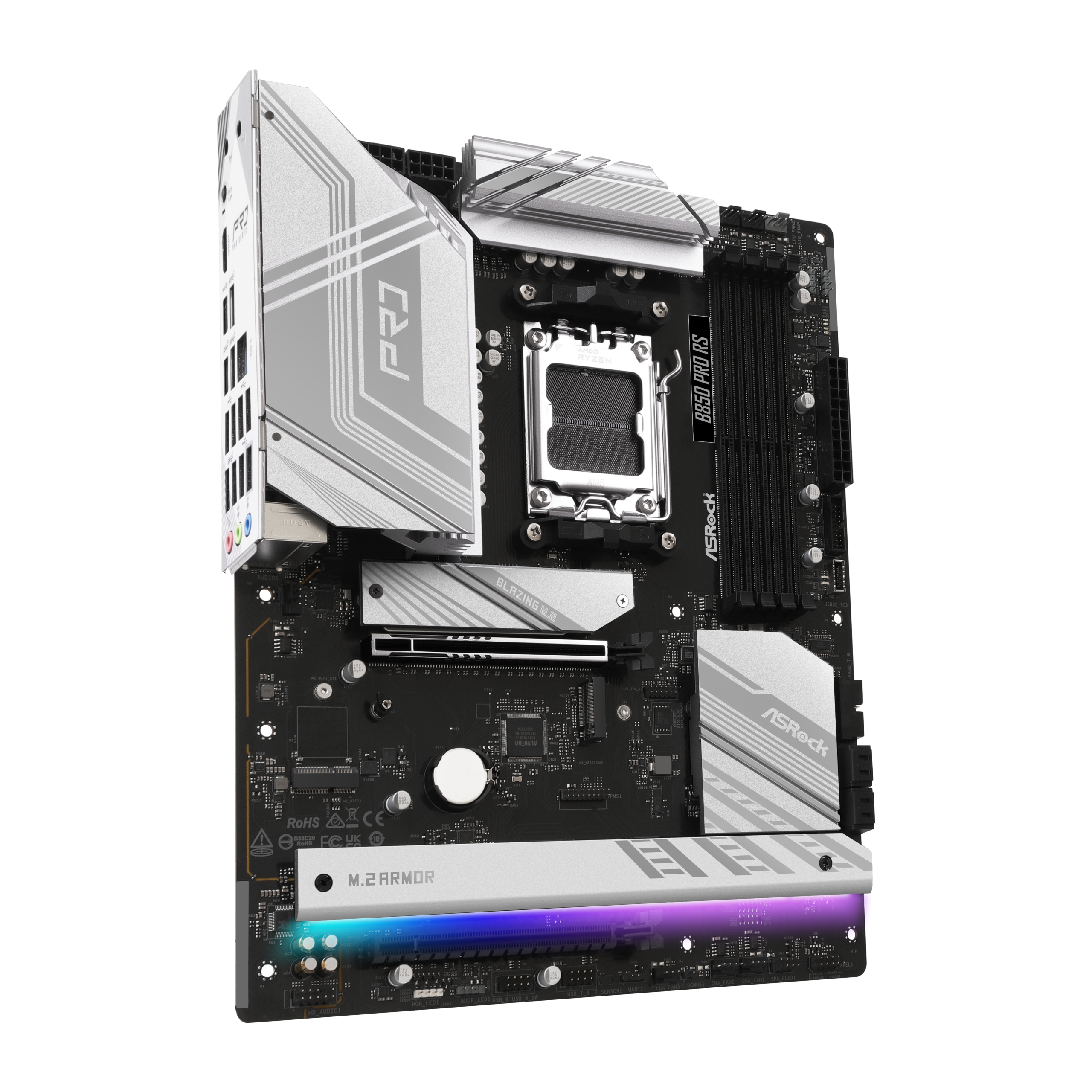 ASROCK B850 Pro RS motherboard, socket AM5, AMD B850, ATX, DDR5 : image 2