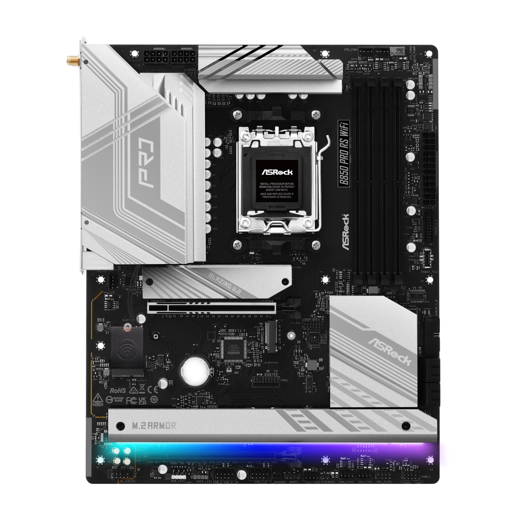 ASROCK B850 Pro RS WiFi motherboard, socket AM5, AMD B850, ATX, DDR5 : image 4