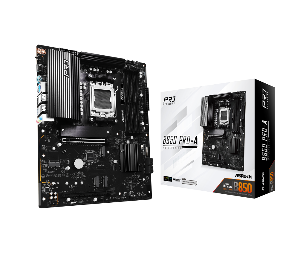 ASROCK B850 Pro-A motherboard, socket AM5, AMD B850, ATX, DDR5 : image 1