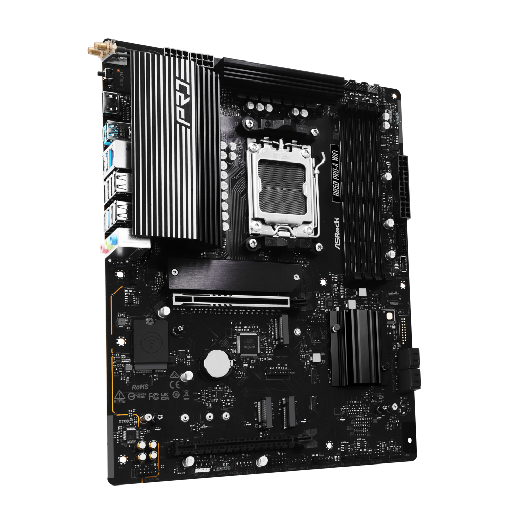 ASROCK B850 Pro-A WiFi motherboard, socket AM5, AMD B850, ATX, DDR5 : image 2