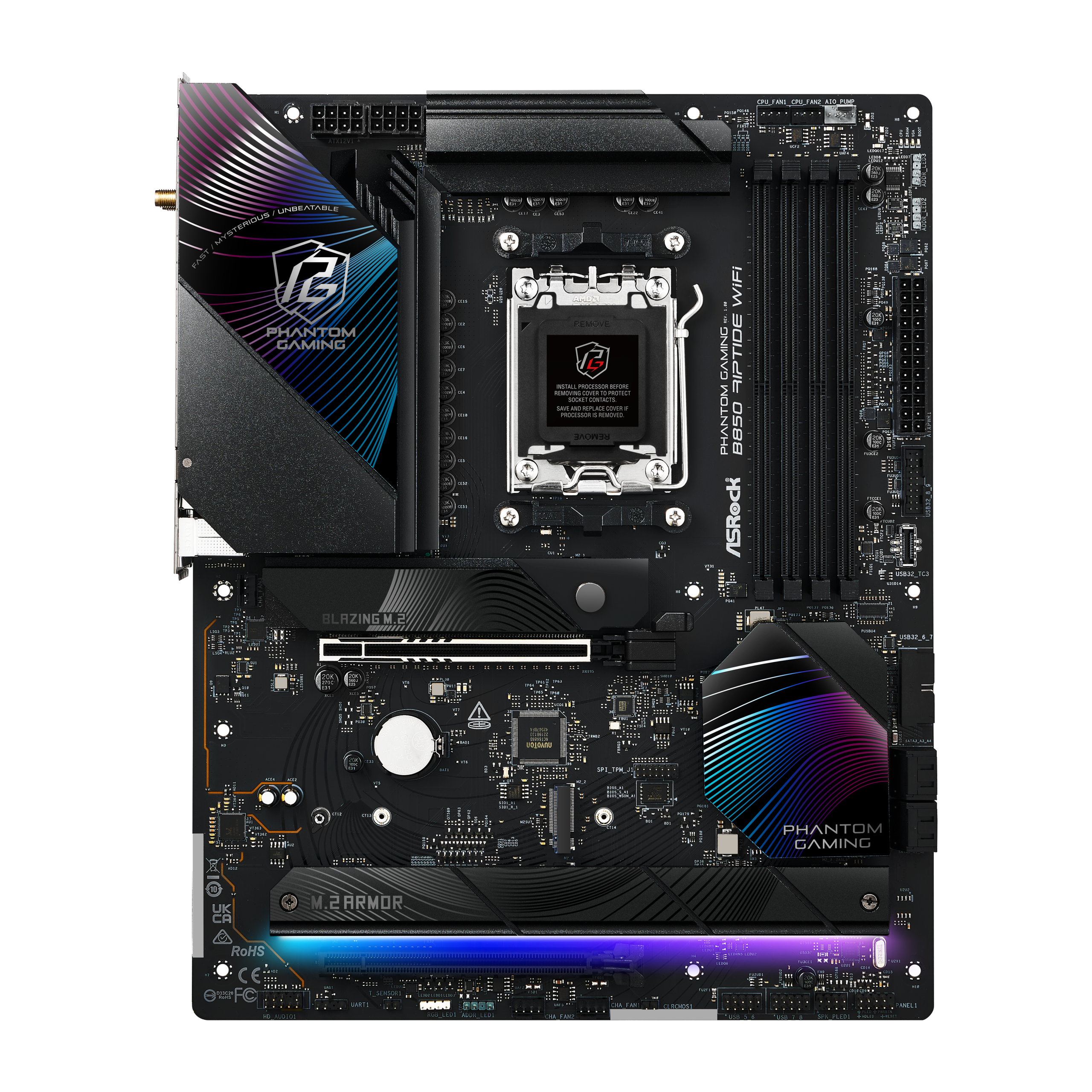 ASROCK B850 Riptide WiFi motherboard, socket AM5, AMD B850, ATX, DDR5