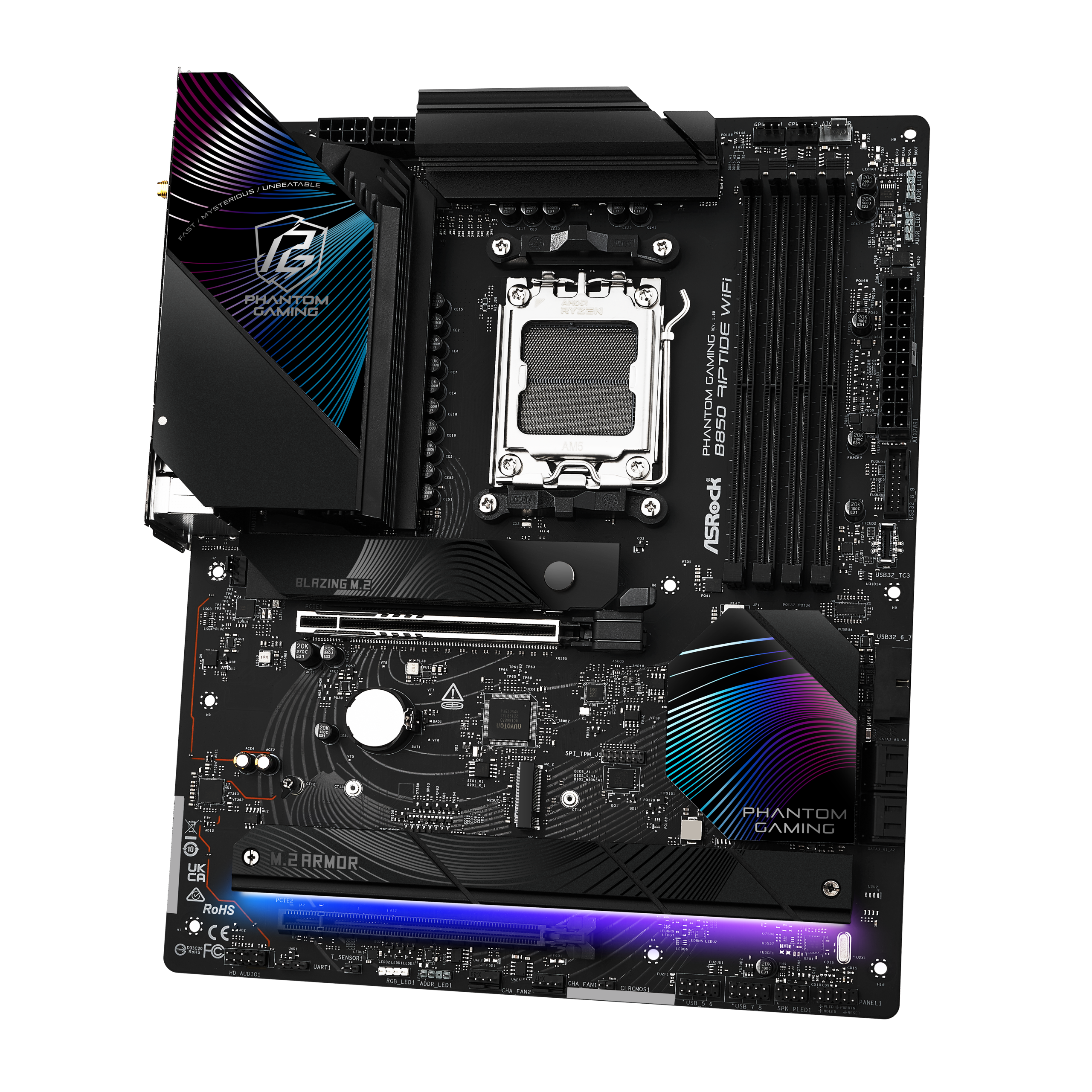 ASROCK B850 Riptide WiFi motherboard, socket AM5, AMD B850, ATX, DDR5