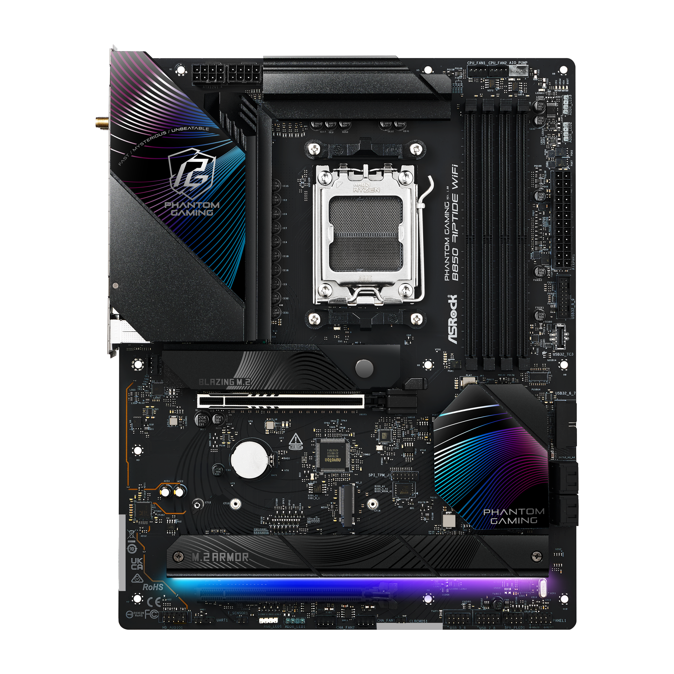 ASROCK B850 Riptide WiFi motherboard, socket AM5, AMD B850, ATX, DDR5