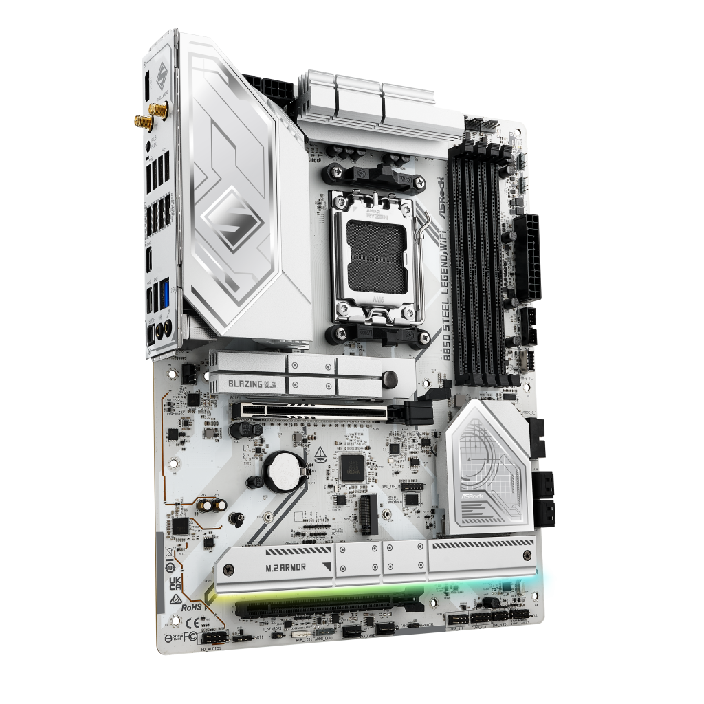 ASROCK B850 Steel Legend WiFi motherboard, socket AM5, AMD B850, ATX, DDR5 : image 2