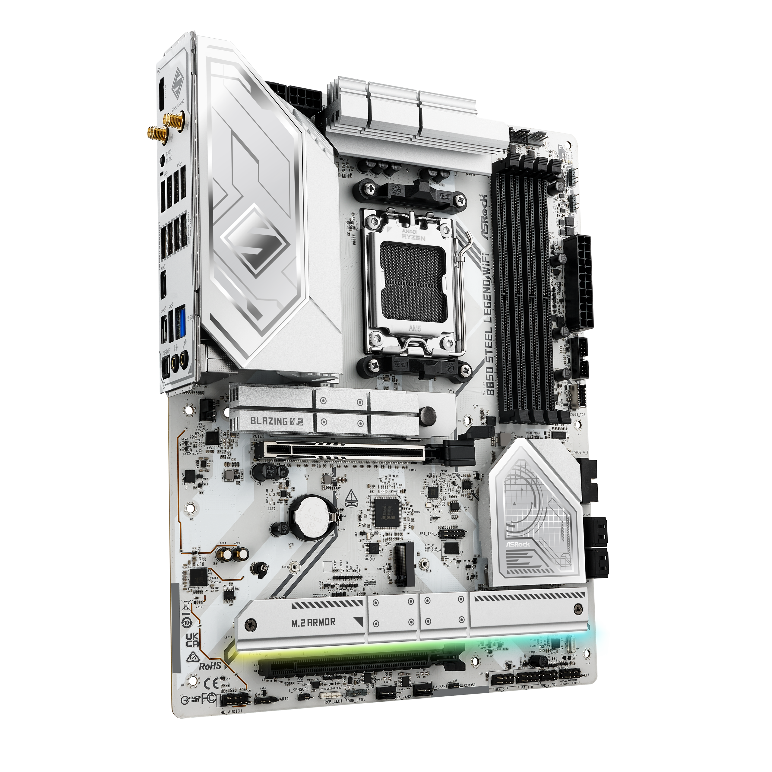 ASROCK B850 Steel Legend WiFi motherboard, socket AM5, AMD B850, ATX, DDR5 : image 2
