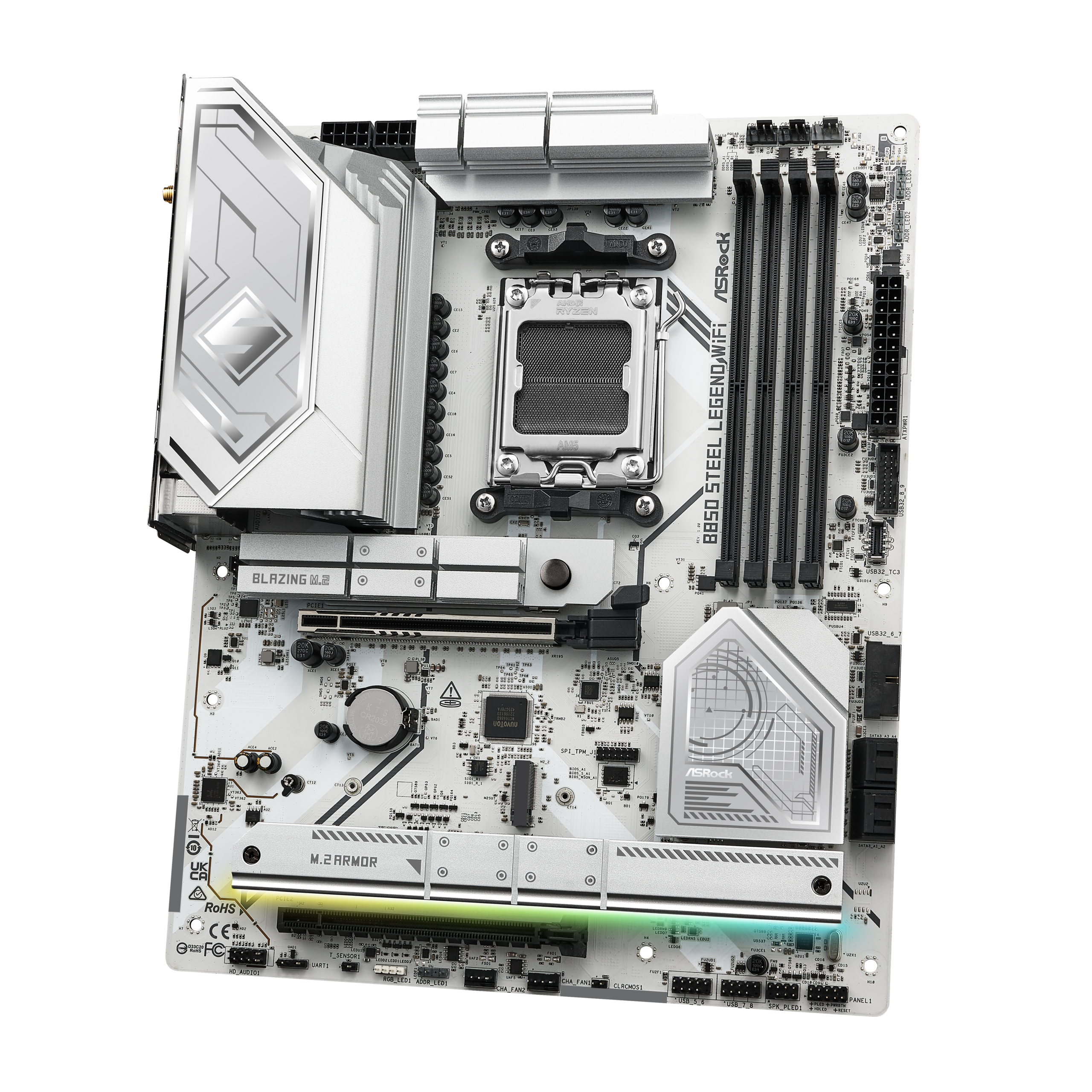 ASROCK B850 Steel Legend WiFi motherboard, socket AM5, AMD B850, ATX, DDR5 : image 3