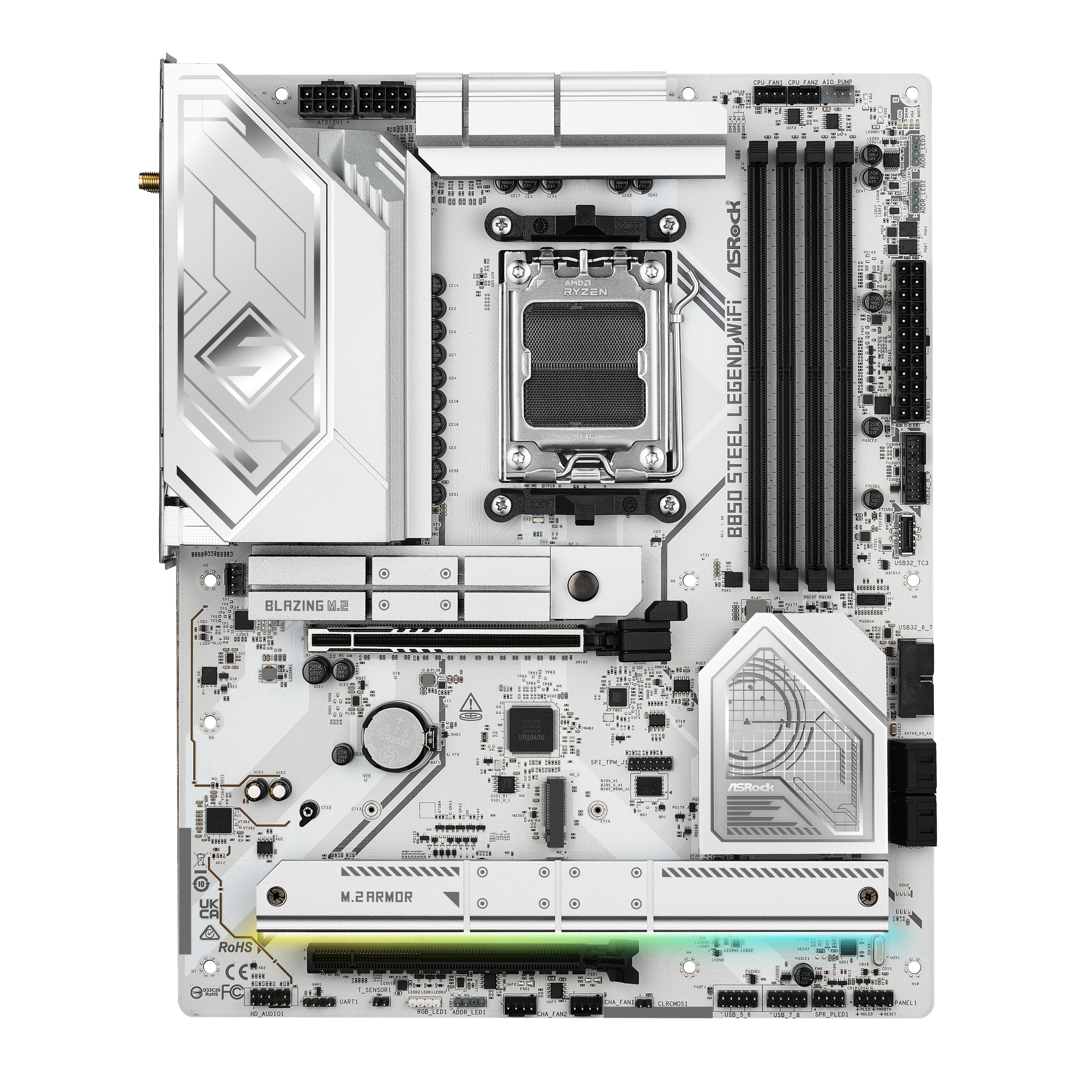ASROCK B850 Steel Legend WiFi motherboard, socket AM5, AMD B850, ATX, DDR5 : image 4