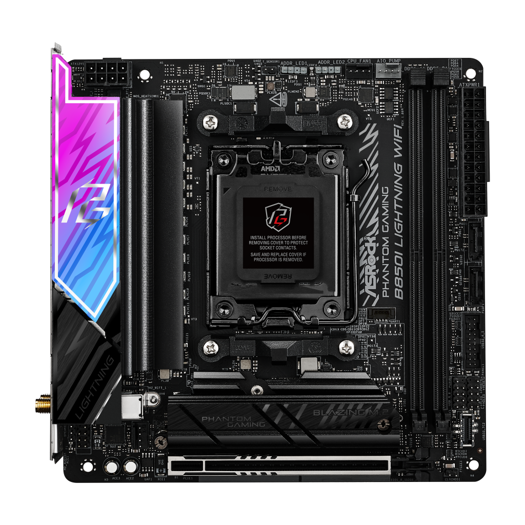 ASROCK B850I Lightning WiFi motherboard, socket AM5, AMD B850, Mini-ITX, DDR5