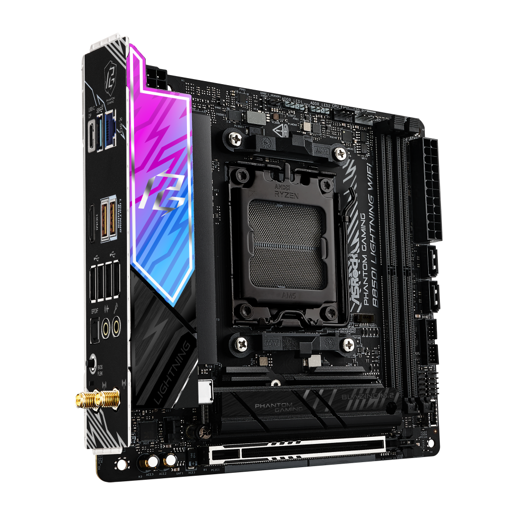 ASROCK B850I Lightning WiFi motherboard, socket AM5, AMD B850, Mini-ITX, DDR5