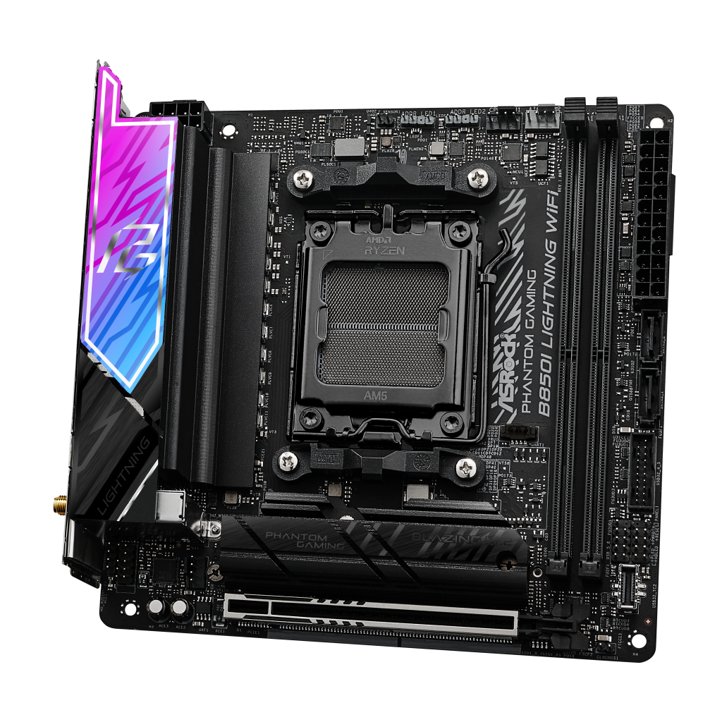 ASROCK B850I Lightning WiFi motherboard, socket AM5, AMD B850, Mini-ITX, DDR5
