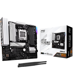 ASROCK B850M Pro RS WiFi motherboard, socket AM5, AMD B850, Micro-ATX, DDR5