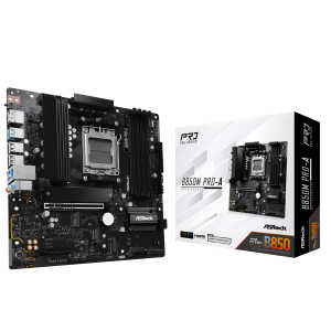 ASROCK B850M Pro-A motherboard, socket AM5, AMD B850, Micro-ATX, DDR5 : image 1