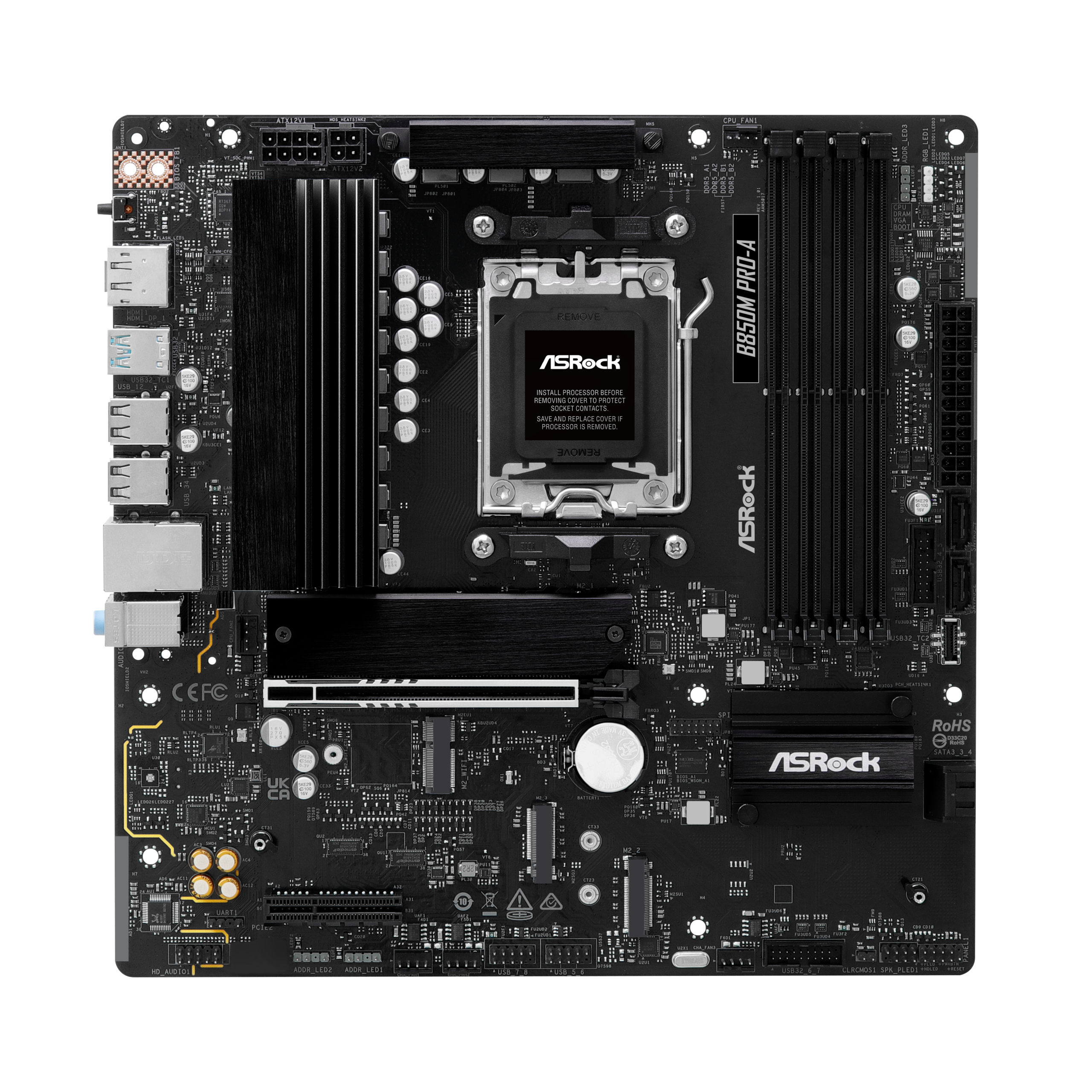 ASROCK B850M Pro-A motherboard, socket AM5, AMD B850, Micro-ATX, DDR5 : image 6
