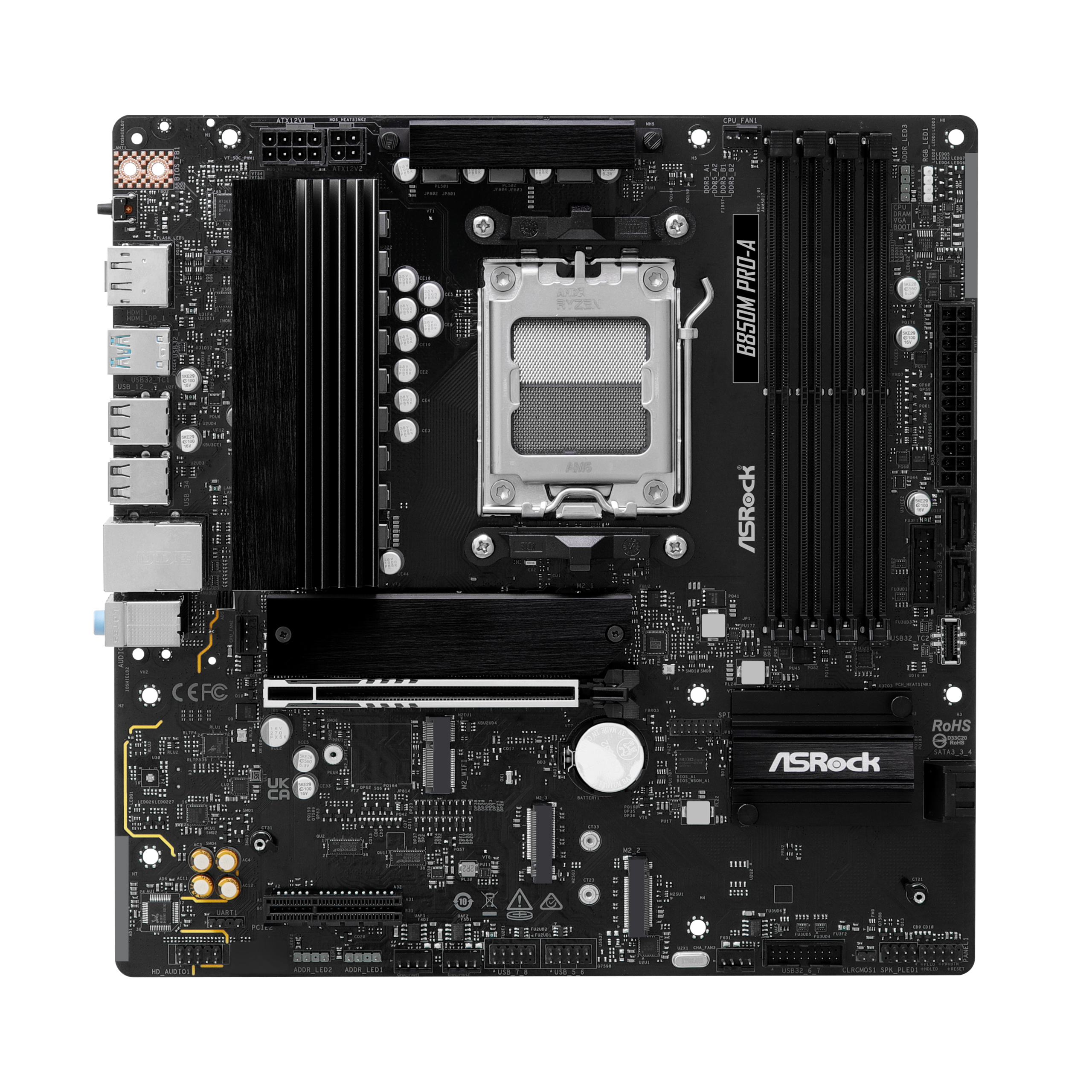 ASROCK B850M Pro-A motherboard, socket AM5, AMD B850, Micro-ATX, DDR5 : image 5