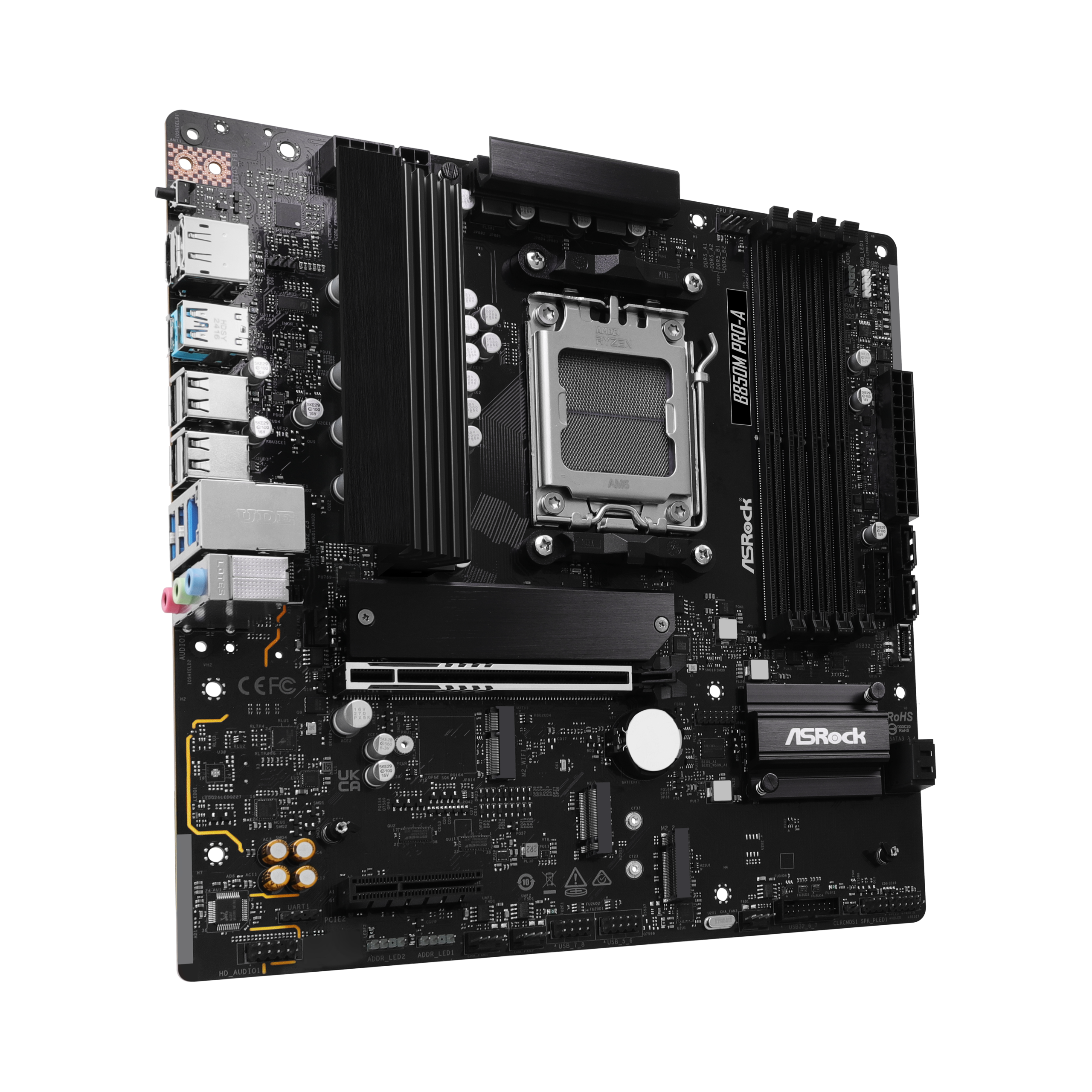 ASROCK B850M Pro-A motherboard, socket AM5, AMD B850, Micro-ATX, DDR5 : image 3