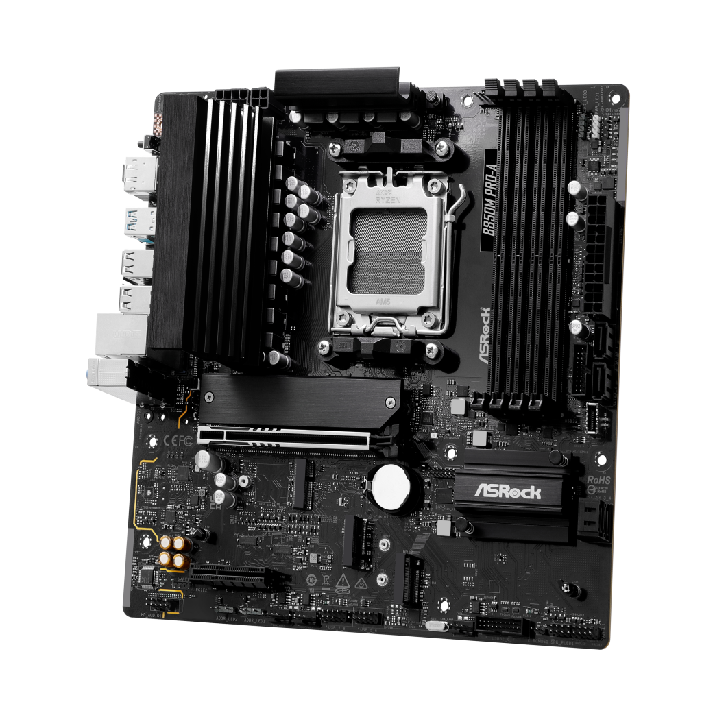 ASROCK B850M Pro-A motherboard, socket AM5, AMD B850, Micro-ATX, DDR5 : image 4