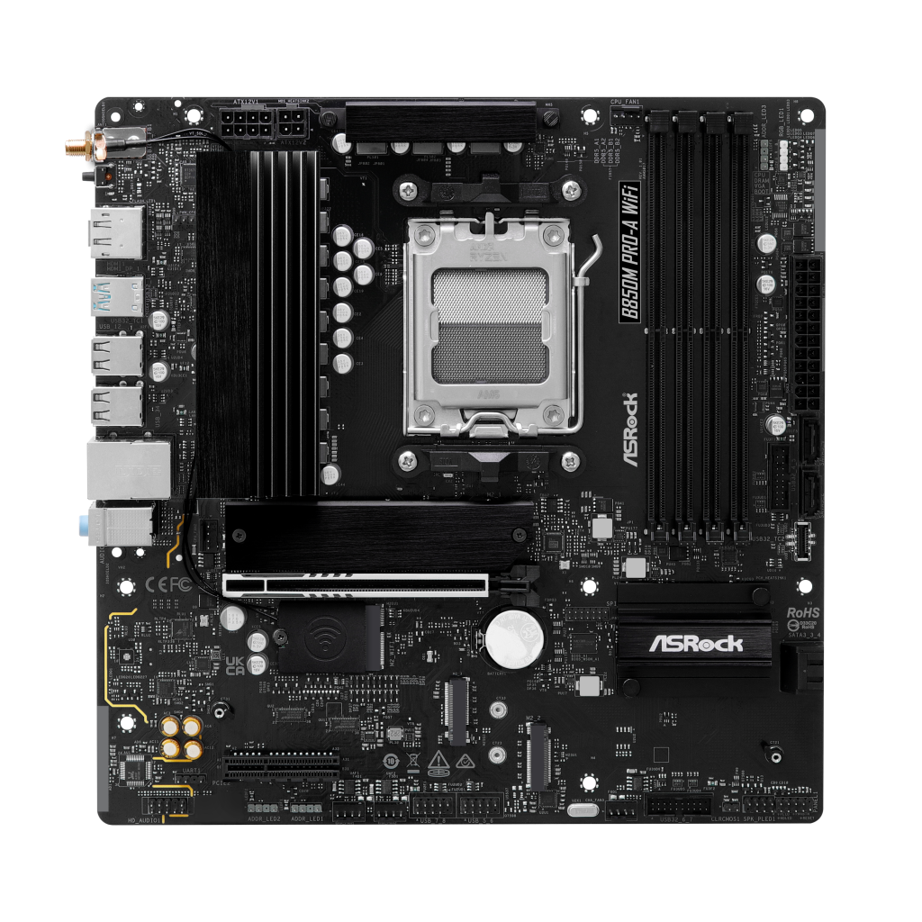ASROCK B850M Pro-A WiFi motherboard, socket AM5, AMD B850, Micro-ATX, DDR5 : image 3