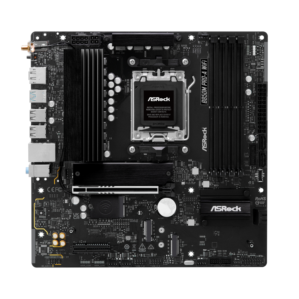 ASROCK B850M Pro-A WiFi motherboard, socket AM5, AMD B850, Micro-ATX, DDR5 : image 4