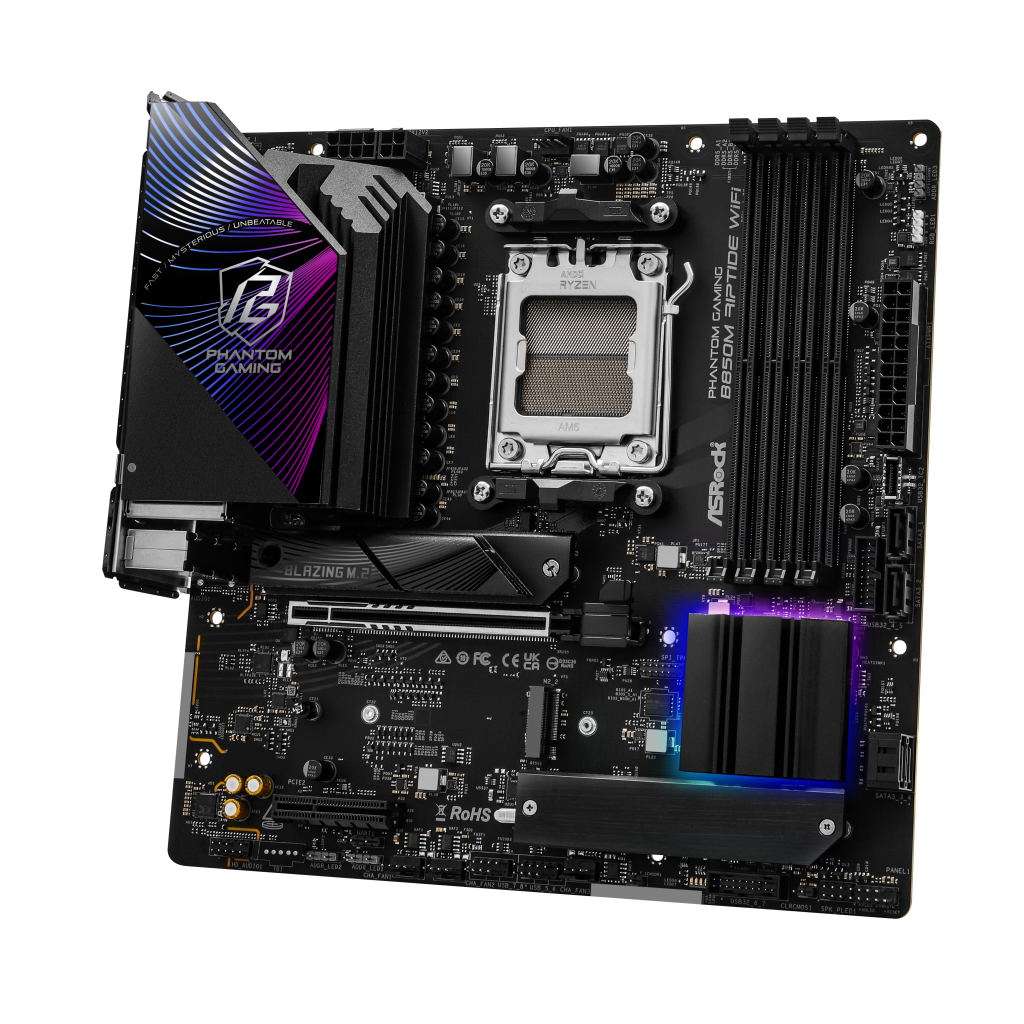 ASROCK B850M Riptide Wifi motherboard, socket AM5, AMD B850, Micro-ATX, DDR5