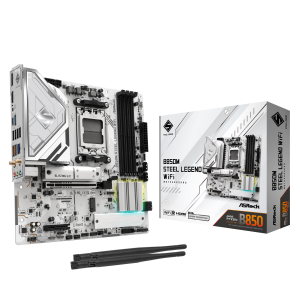 ASROCK B850M Steel Legend Wifi motherboard, socket AM5, AMD B850, Micro-ATX, DDR5