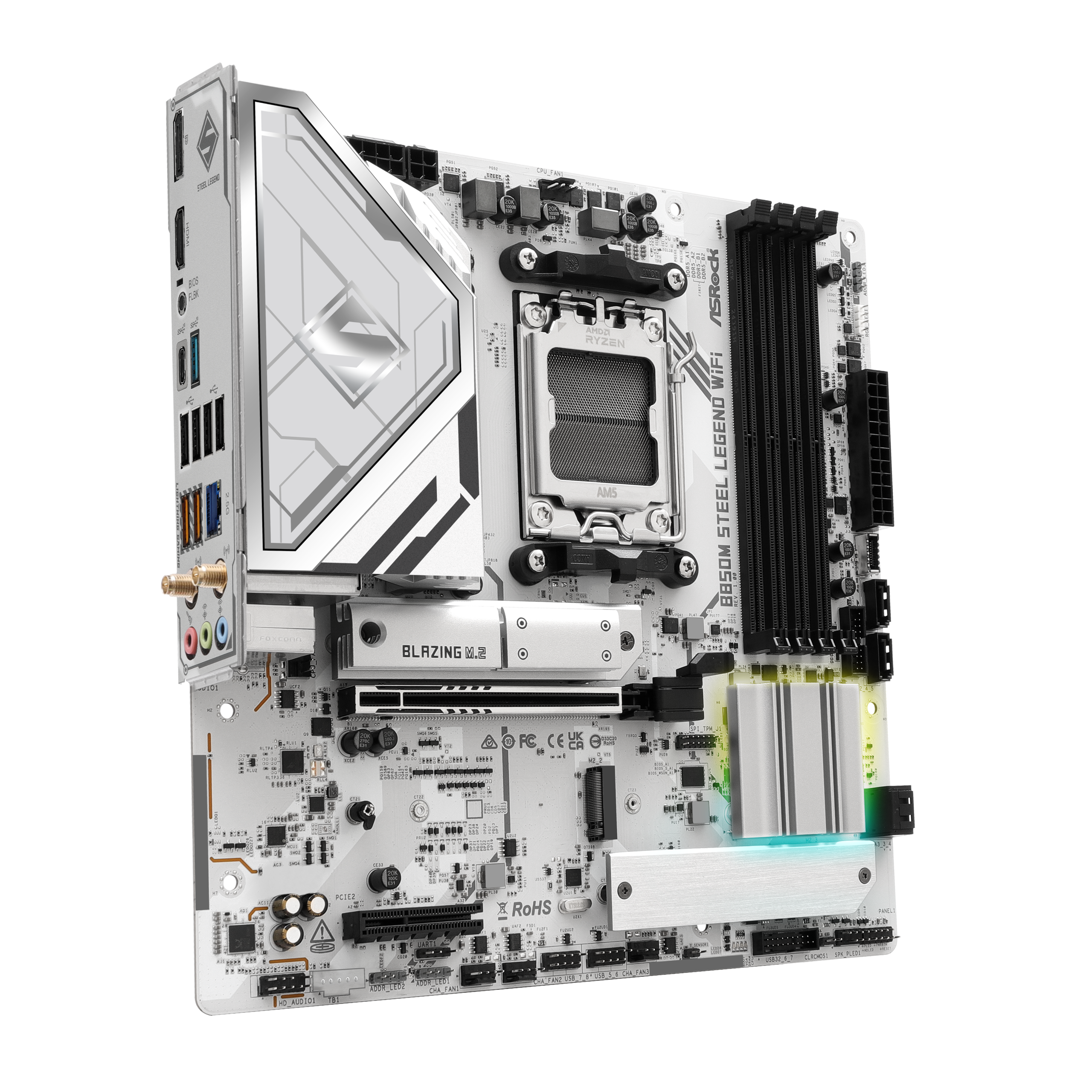 ASROCK B850M Steel Legend Wifi motherboard, socket AM5, AMD B850, Micro-ATX, DDR5