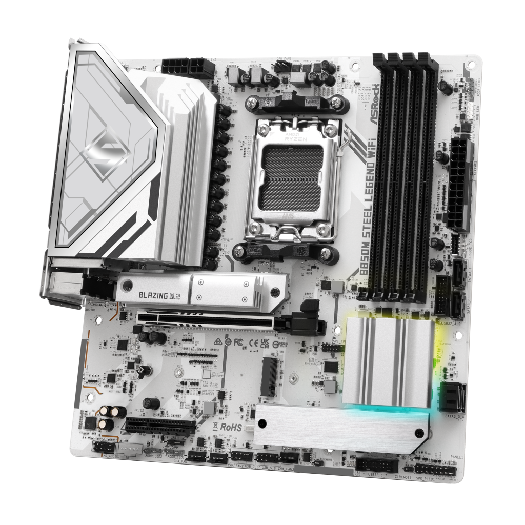 ASROCK B850M Steel Legend Wifi motherboard, socket AM5, AMD B850, Micro-ATX, DDR5
