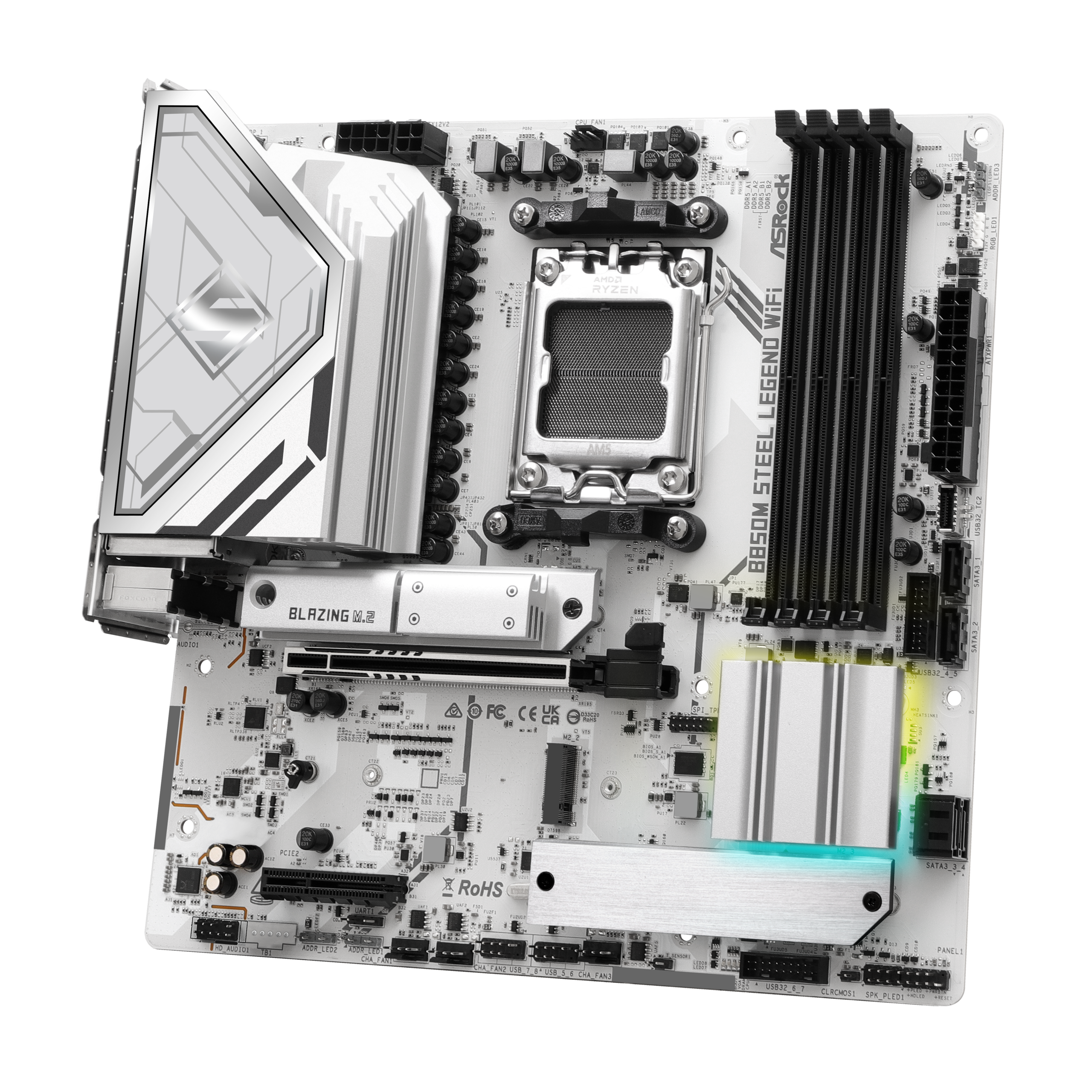 ASROCK B850M Steel Legend Wifi motherboard, socket AM5, AMD B850, Micro-ATX, DDR5