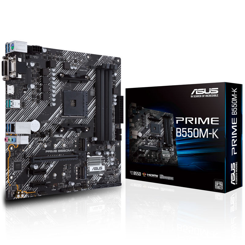 ASUS Prime B550M-K, AMD B550 motherboard - Socket AM4