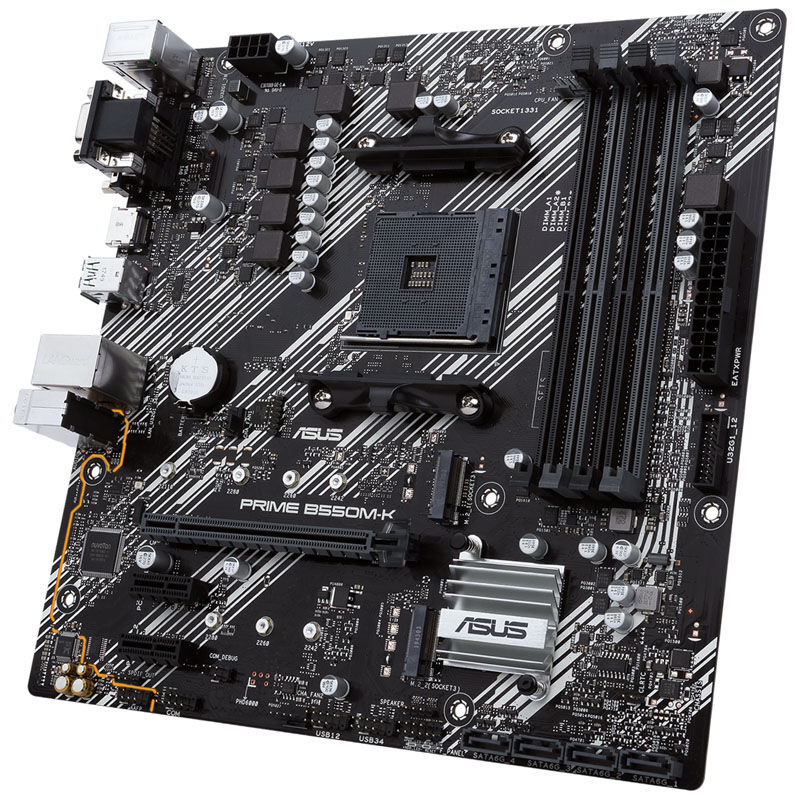 ASUS Prime B550M-K, AMD B550 motherboard - Socket AM4
