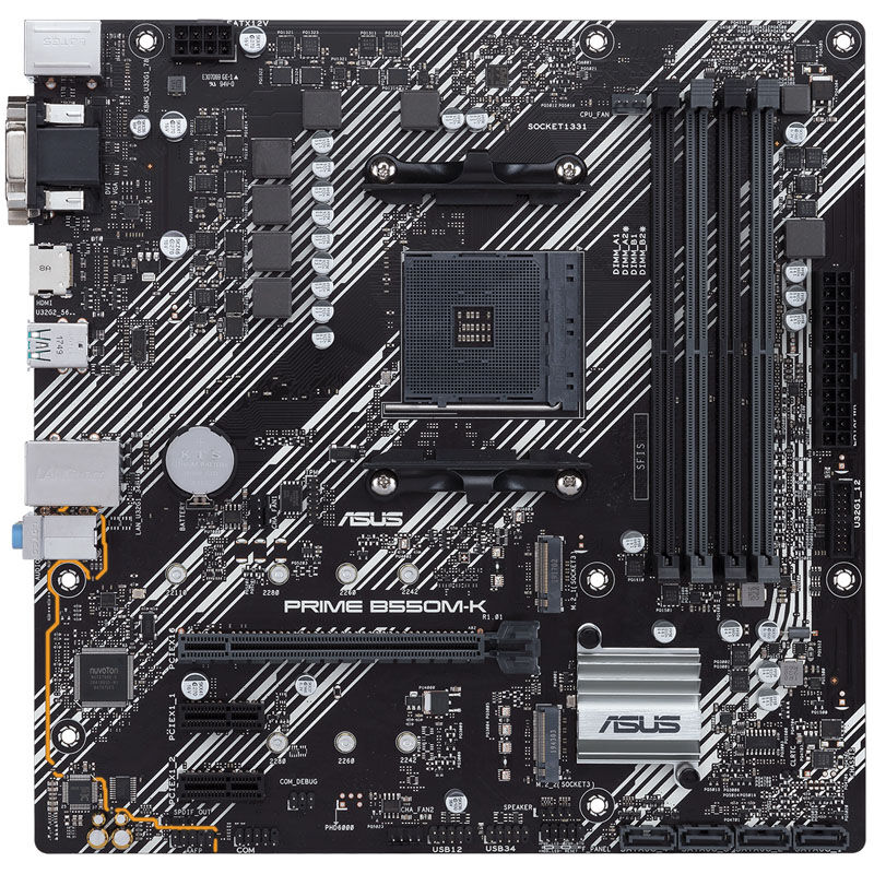ASUS Prime B550M-K, AMD B550 motherboard - Socket AM4