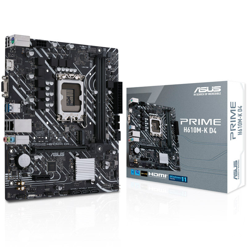 ASUS Prime H610M-K D4, Intel H610 motherboard - Socket 1700, DDR4 : image 1