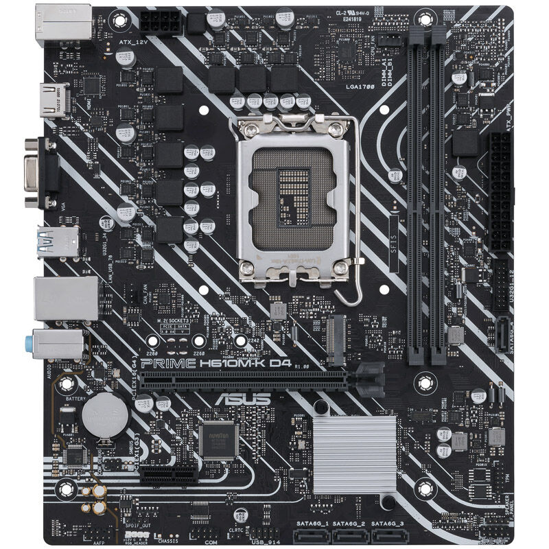 ASUS Prime H610M-K D4, Intel H610 motherboard - Socket 1700, DDR4 : image 3