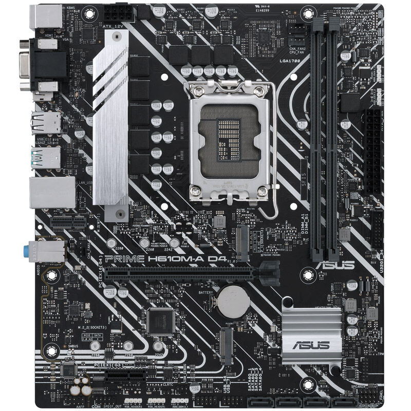 ASUS Prime H610M-A D4-CSM, Intel H610 motherboard - Socket 1700, DDR4
