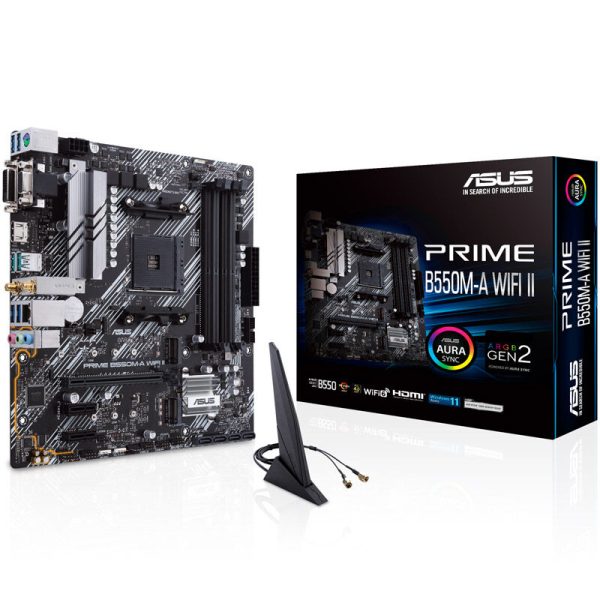 ASUS Prime B550M-A Wi-Fi II, AMD B550 motherboard – Socket AM4
