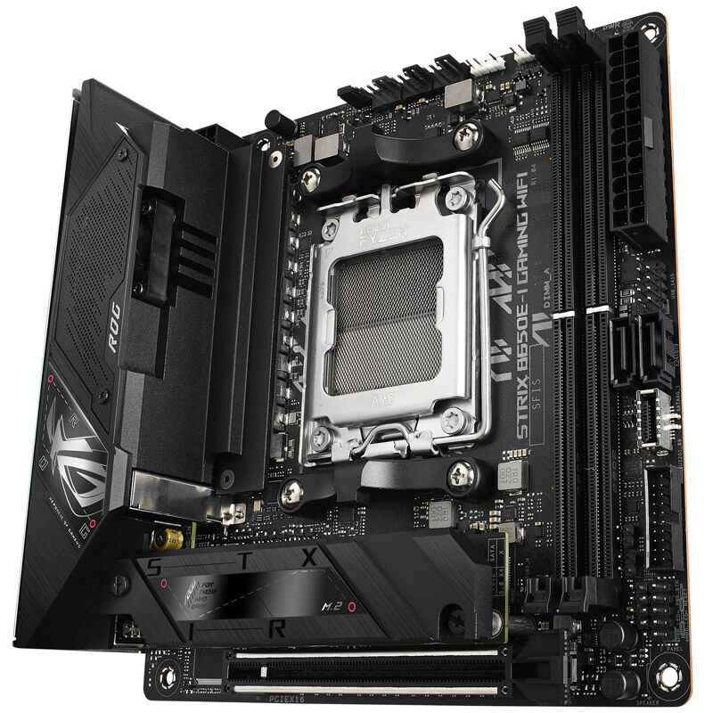 ASUS ROG Strix B650E-I Gaming WiFi motherboard, Socket AM5, AMD B650, MIni-ITX, DDR5
