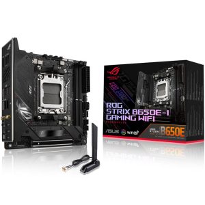 ASUS ROG Strix B650E-I Gaming WiFi motherboard, Socket AM5, AMD B650, MIni-ITX, DDR5