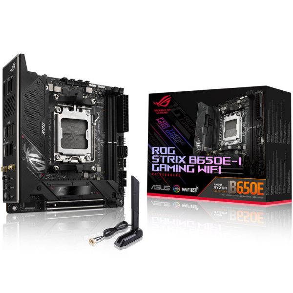ASUS ROG Strix B650E-I Gaming WiFi motherboard, Socket AM5, AMD B650, MIni-ITX, DDR5