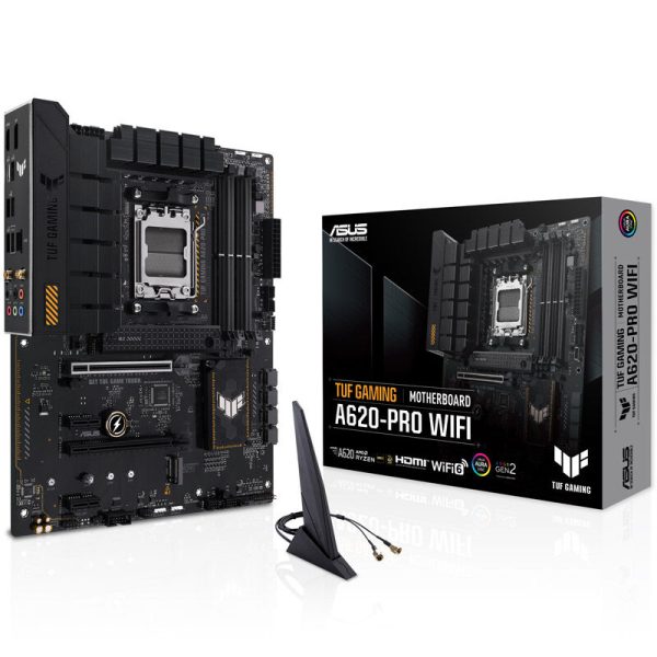 ASUS TUF Gaming A620-PRO WIFI, AMD A620 motherboard, socket AM5, DDR5