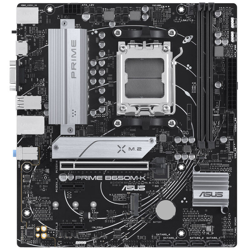 ASUS Prime B650M-K, AMD B650 motherboard, socket AM5, DDR5