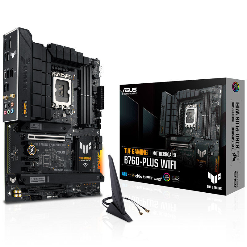 ASUS TUF Gaming B760-Plus WIFI motherboard, Socket 1700, Intel B760, ATX, DDR5