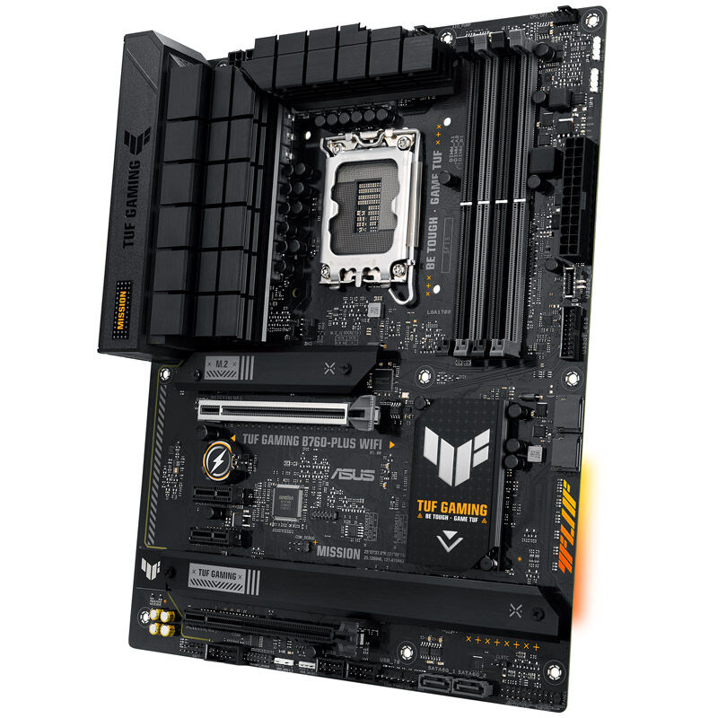 ASUS TUF Gaming B760-Plus WIFI motherboard, Socket 1700, Intel B760, ATX, DDR5