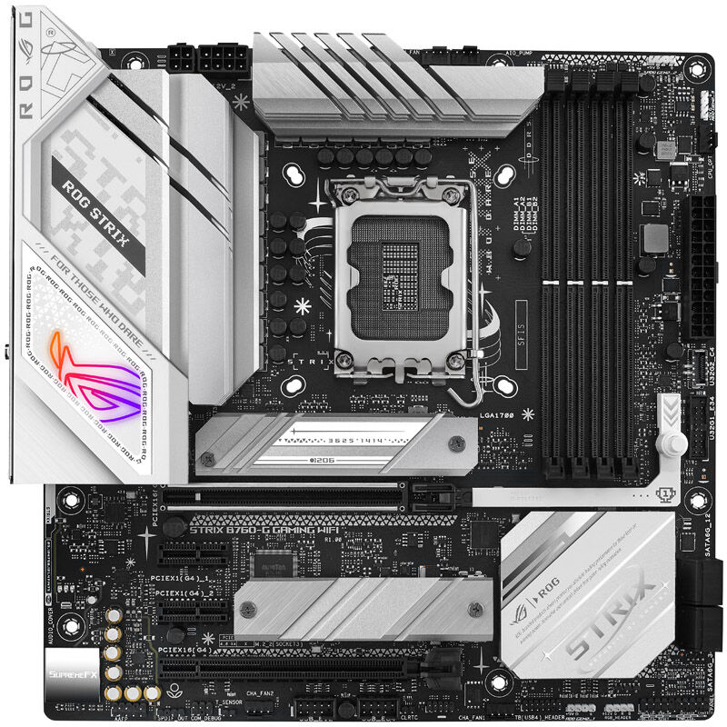 ASUS ROG Strix B760-G Gaming WIFI, Intel B760 motherboard, Socket 1700, DDR5