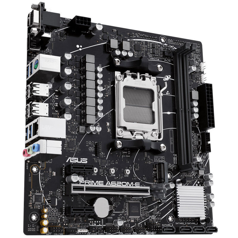 ASUS Prime A620M-E-CSM, AMD A620 motherboard, socket AM5, DDR5