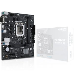 ASUS Prime H610M-R D4-SI, Intel H610 motherboard, Socket 1700, DDR4