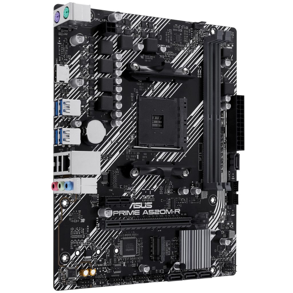 ASUS Prime A520M-R motherboard - A520 chipset, Socket AM4, DDR4