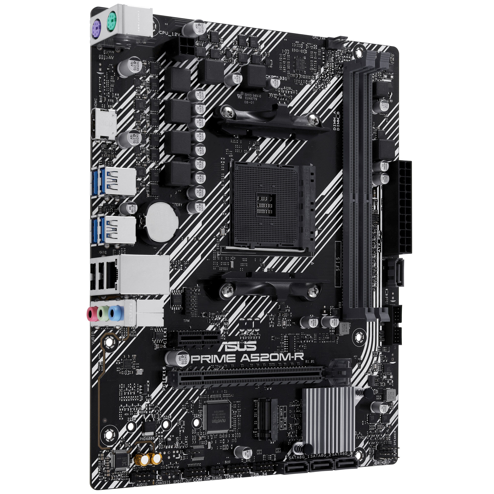ASUS Prime A520M-R motherboard - A520 chipset, Socket AM4, DDR4