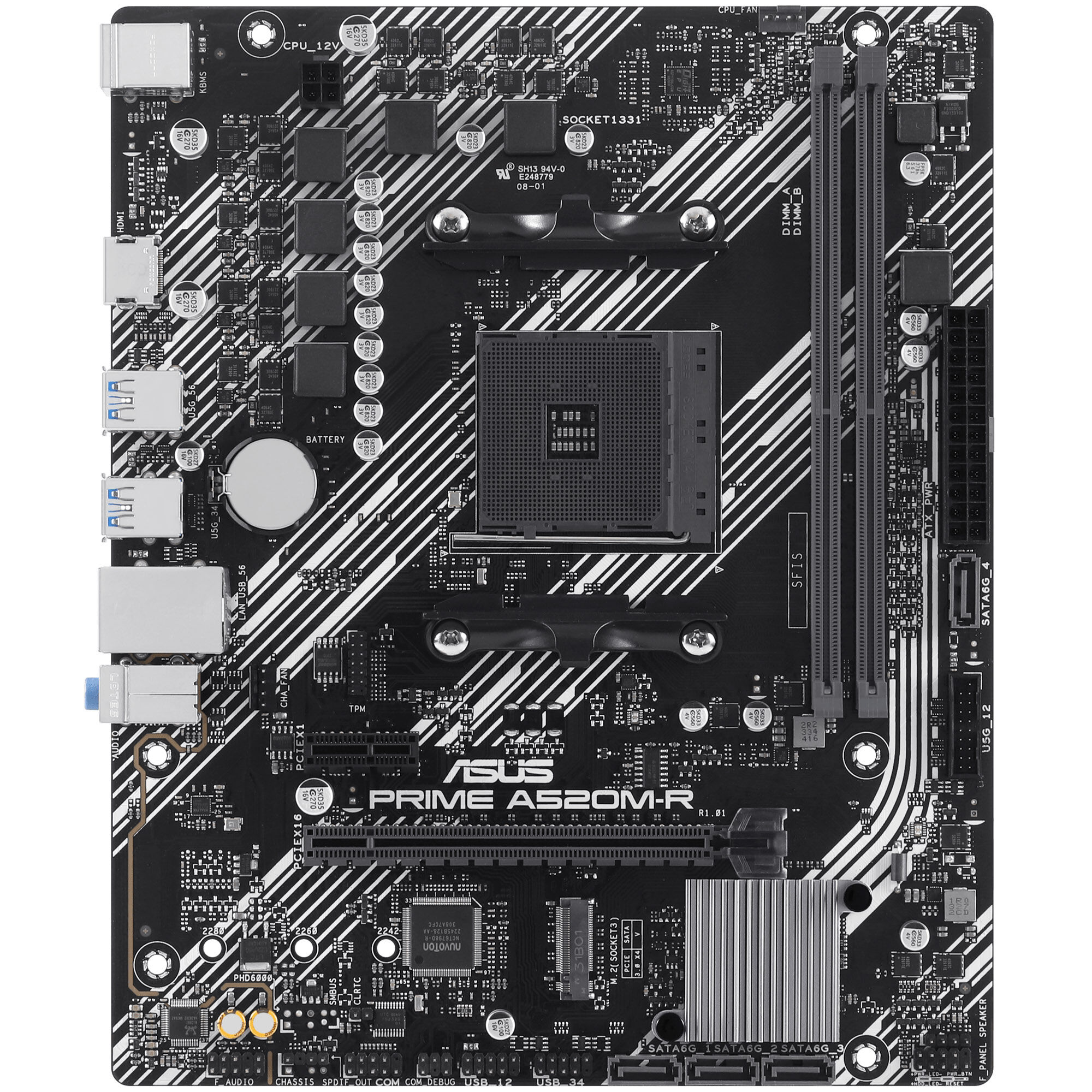 ASUS Prime A520M-R motherboard - A520 chipset, Socket AM4, DDR4
