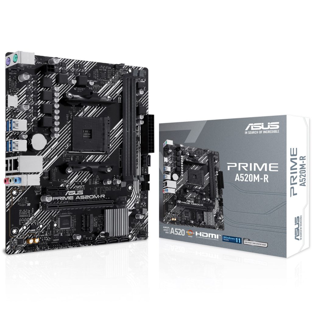 ASUS Prime A520M-R motherboard - A520 chipset, Socket AM4, DDR4
